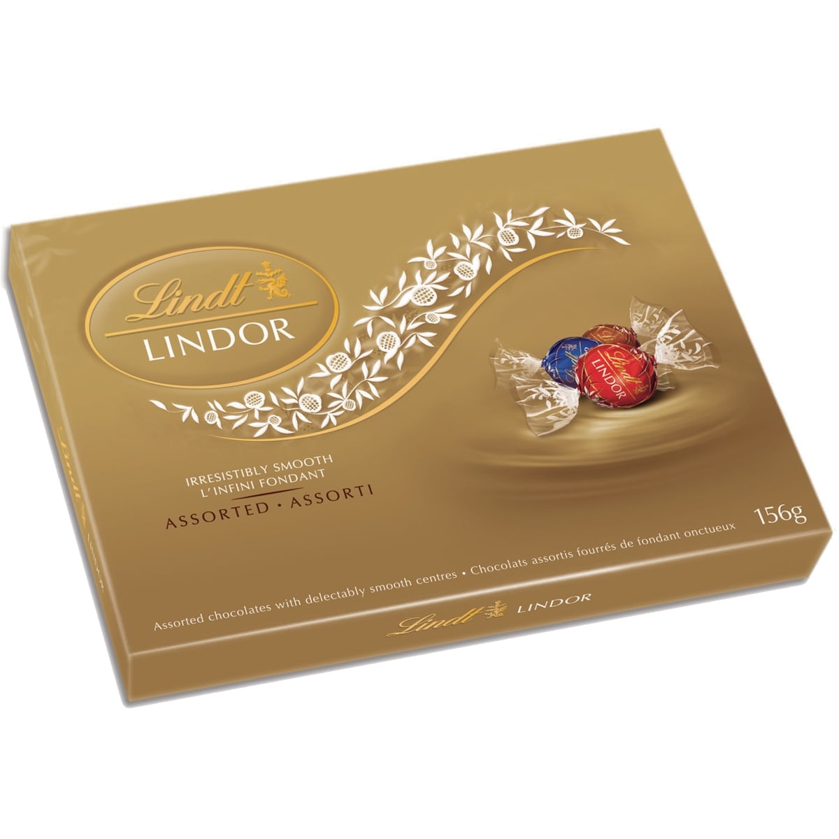 Lindt Truffes LINDOR assorties au chocolat noir et au lait – Boîte 156 g, 9,61 $/100g