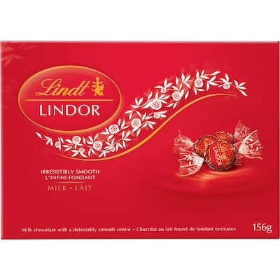 Lindt LINDOR Milk Chocolate Truffles Box 156 g, $9.61/100g