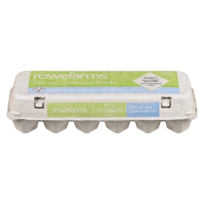 Rowe Farms Green Valley Eggs Size Large Free Run Brown 12 ea, $0.59/1ea
