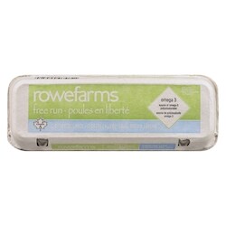Rowe Farms Green Valley Eggs Size Large Free Run Brown - 12 ea