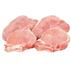 Côtelettes de côtes et de surlonge de porc