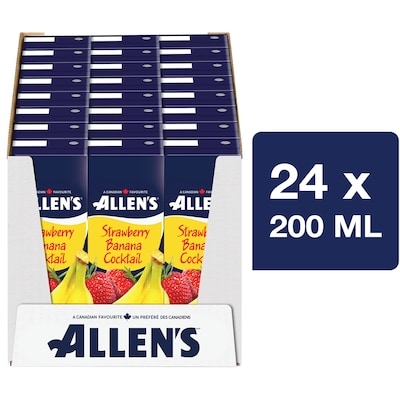 Allen's Strawberry Banana Cocktail (Case) 24x200.0 ml, $0.17/100ml