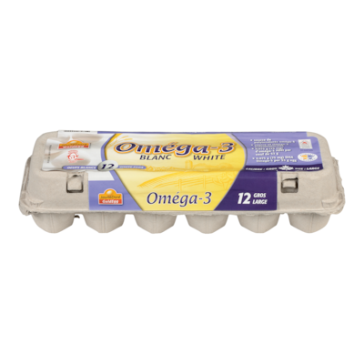 Goldegg Omega 3 White Eggs 12 ea, $0.57/1ea