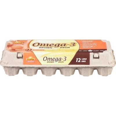 Goldegg Omega 3 Brown Eggs, Large 12 ea, $0.64/1ea