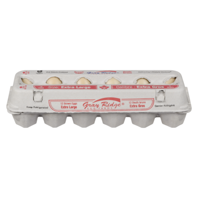 Gray Ridge Grade A Brown Eggs, Extra Large 12 ea, $0.52/1ea