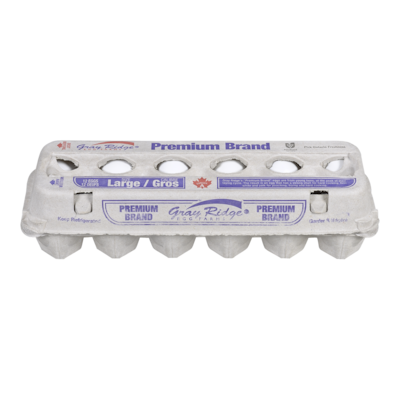 Gray Ridge Grade A Premium White Eggs, Large 12 ea, $0.44/1ea