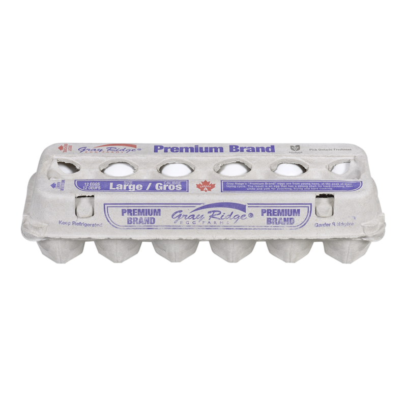 Gray Ridge Grade A Premium White Eggs, Large - 12 ea | Zehrs