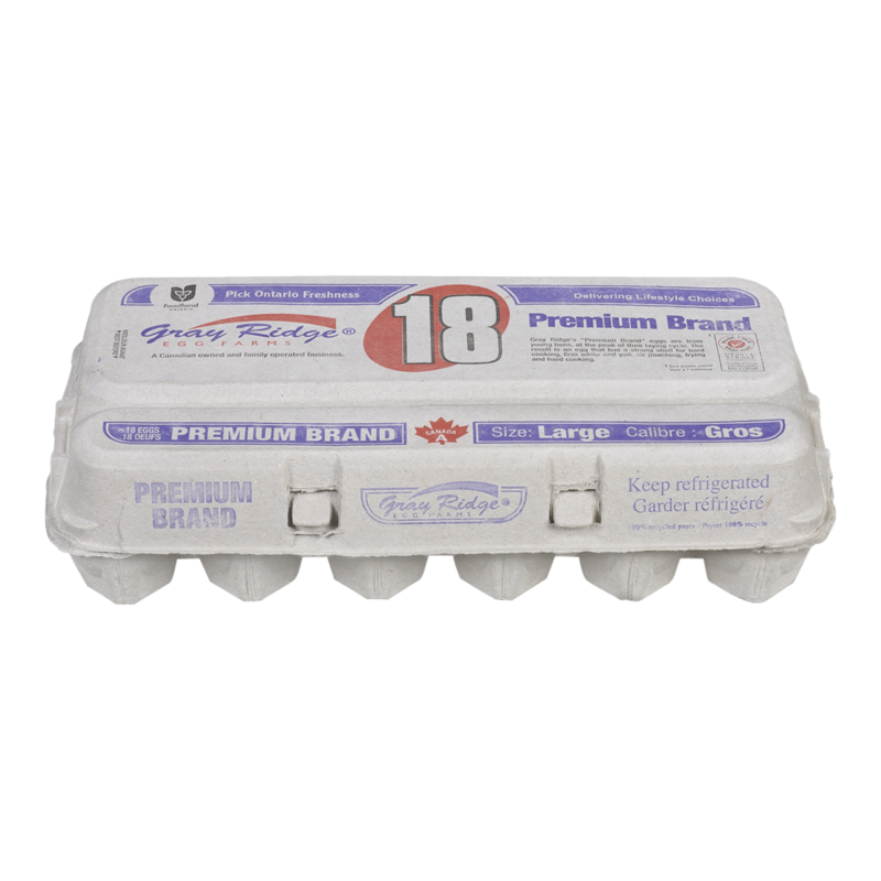 Gray Ridge Premium Large Eggs - 18 ea | Fortinos