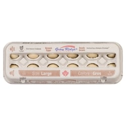 Gray Ridge Grade A Brown Eggs, Large - 12 ea | Zehrs