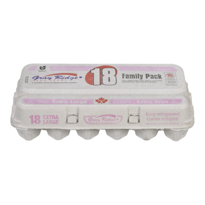 Gray Ridge Extra Large Eggs 18 ea, $0.43/1ea