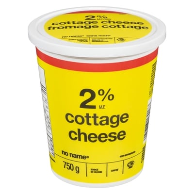 No Name 2% M.F. Cottage Cheese  750 g, $0.93/100g