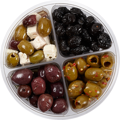 null Assorted Olive Container $3.29/100g $32.90/1kg