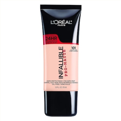 L’Oréal Fond de teint Pro-Matte, sans huile, léger, maquillage du visage longue tenue jusquʼà 24 h, ivoire classique 1 ea, 24,99 $/1ch