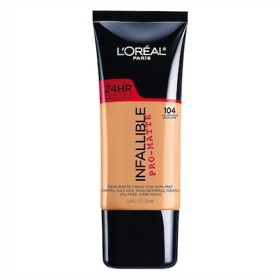 L'Oreal Paris Infallible Foundation 104 Golden Beige 1 ea, $18.00/1ea