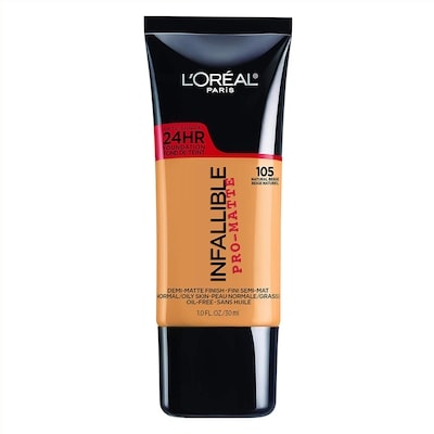 L'Oreal Paris Infallible Foundation 105 Natural Beige 1 ea, $24.99/1ea
