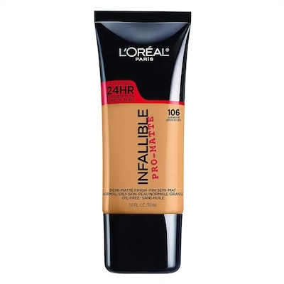 L'Oreal Paris Infallible Foundation 106 Sun Beige 1 ea, $24.99/1ea