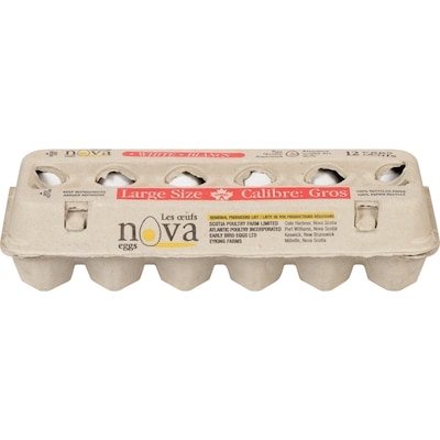 NBB Eggs White Eggs, Large 12 ea, $0.49/1ea