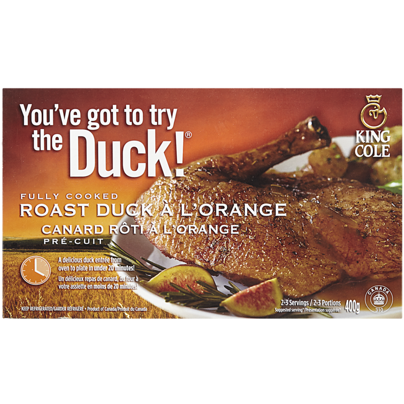 King Cole Half Duck à L'Orange - 400 g | Your Independent Grocer