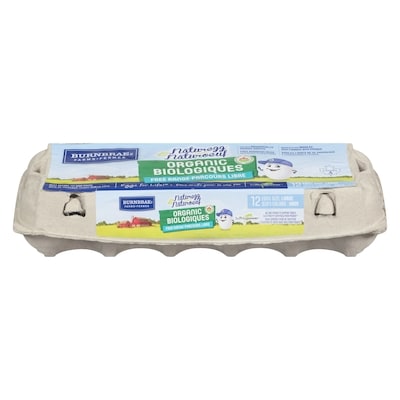 Burnbrae Farms Naturegg Organic White Eggs, Large 12 ea, $0.62/1ea
