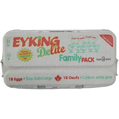 Eyking Delite Eyking Oeuf Vege Extra Gros Un 18 ea, 0,46 $/1ch