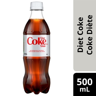 Coca-Cola Cola Diète Bouteille 500 ml, 0,56 $/100ml