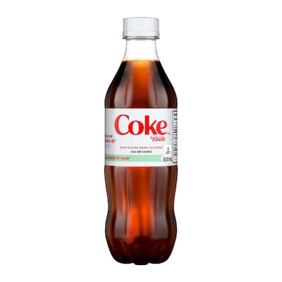 Coca-Cola Cola Diète Bouteille 500 ml, 0,66 $/100ml