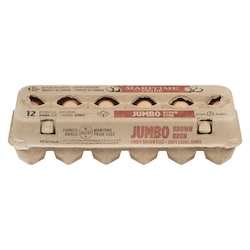 Maritime Maritime Pride Jumbo Brown Eggs Jumbo Size 12 ea, $0.48/1ea