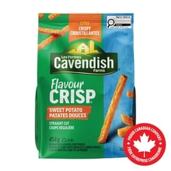 Les Fermes Cavendish Frites patates douces FlavourCrisp 454 g, 0,76 $/100g