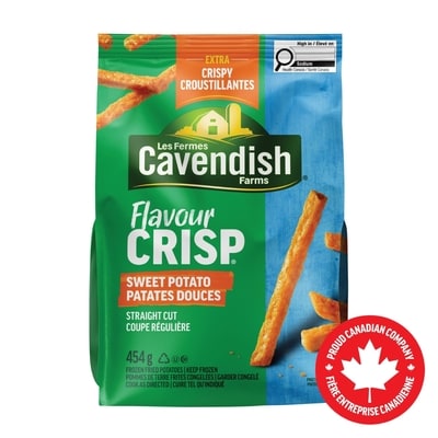 Les Fermes Cavendish Frites patates douces FlavourCrisp 454 g, 1,21 $/100g
