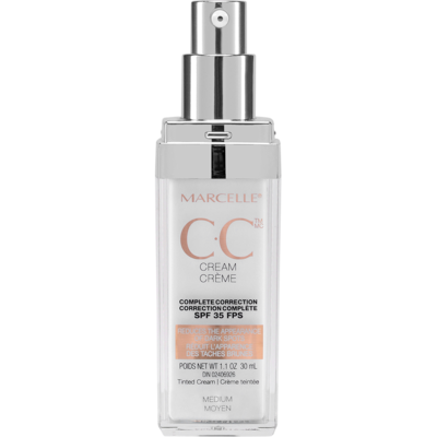 Marcelle CC crème, correction complète, FPS 25, moyen 1 ea, 22,99 $/1ch