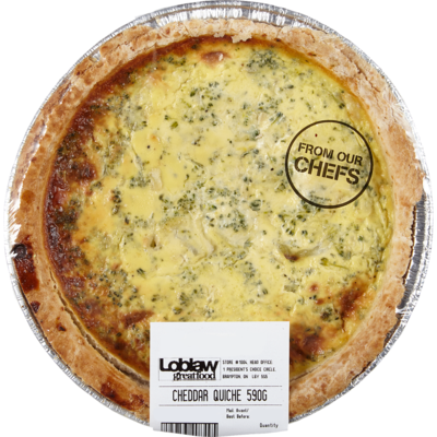 From Our Chefs Broccoli Cheddar Quiche 590 g, $1.44/100g