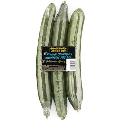 Farmer's Market English Cucumber 3Ct     3 ea, $2.17/1ea
