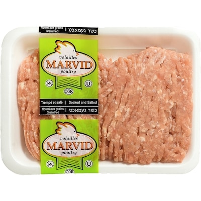 Marvid Poultry Kosher Ground Turkey, White Meat $28.64/1kg $12.99/1lb