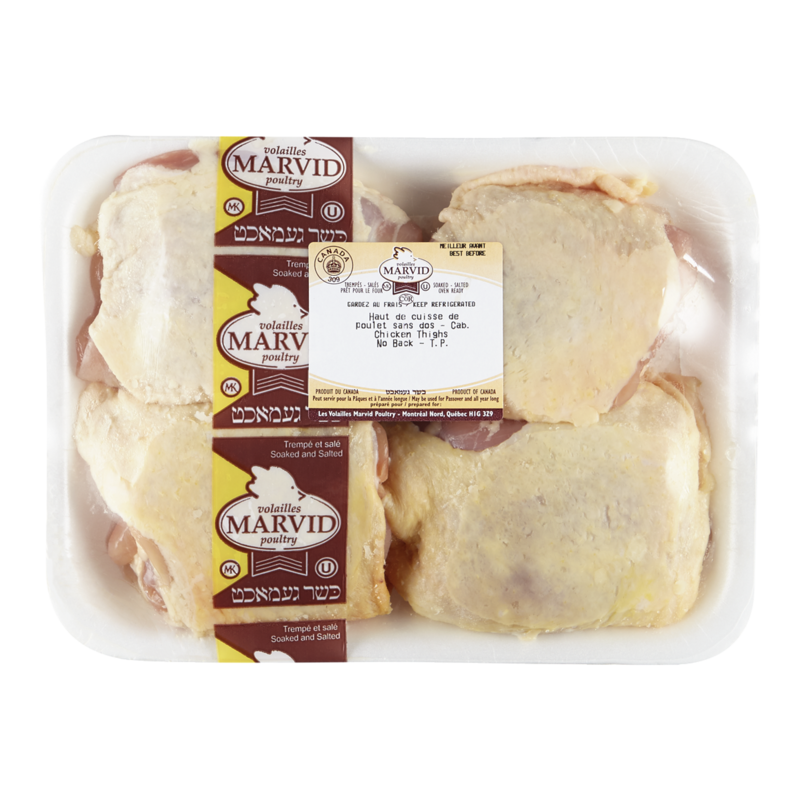 Kosher Chicken Thighs, Tray Pack