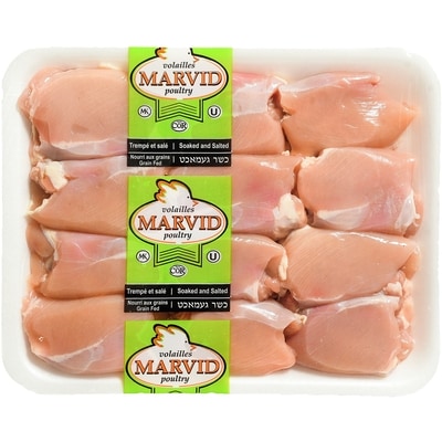Marvid Poultry Kosher Chicken Thighs, Club Pack $23.79/1kg $10.79/1lb