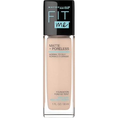 Maybelline Fit Me Matte + Poreless Liquid Foundation Makeup, Classic Ivory 1 ea, $13.99/1ea