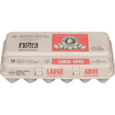 Maritime White Eggs, Large 18 ea, $0.45/1ea