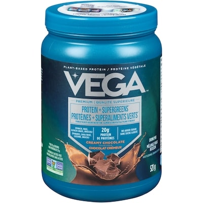 Vega Protein & Greens, Chocolate Protein Powder 521 g, $5.95/100g