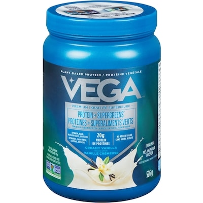 Vega Protein & Greens, Vanilla Protein Powder 526 g, $5.89/100g