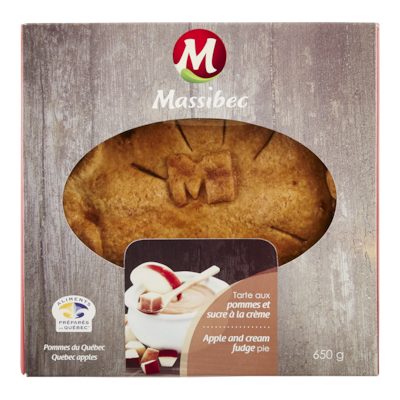 null Tarte aux pommes et sucre 650 g, 1,15 $/100g