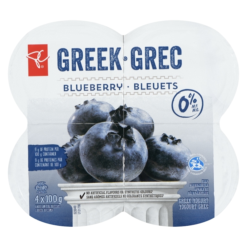 Blueberry Fruit On The Bottom 0% M.F. Greek Yogurt