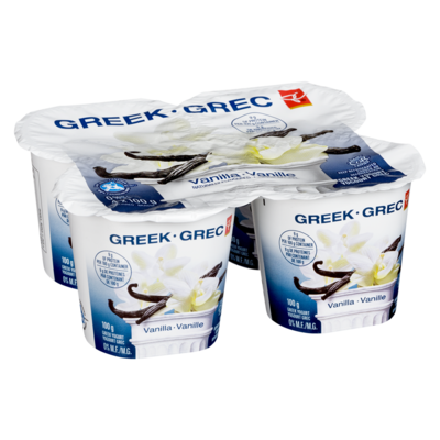 Yogourt grec 0 % M.G., vanille