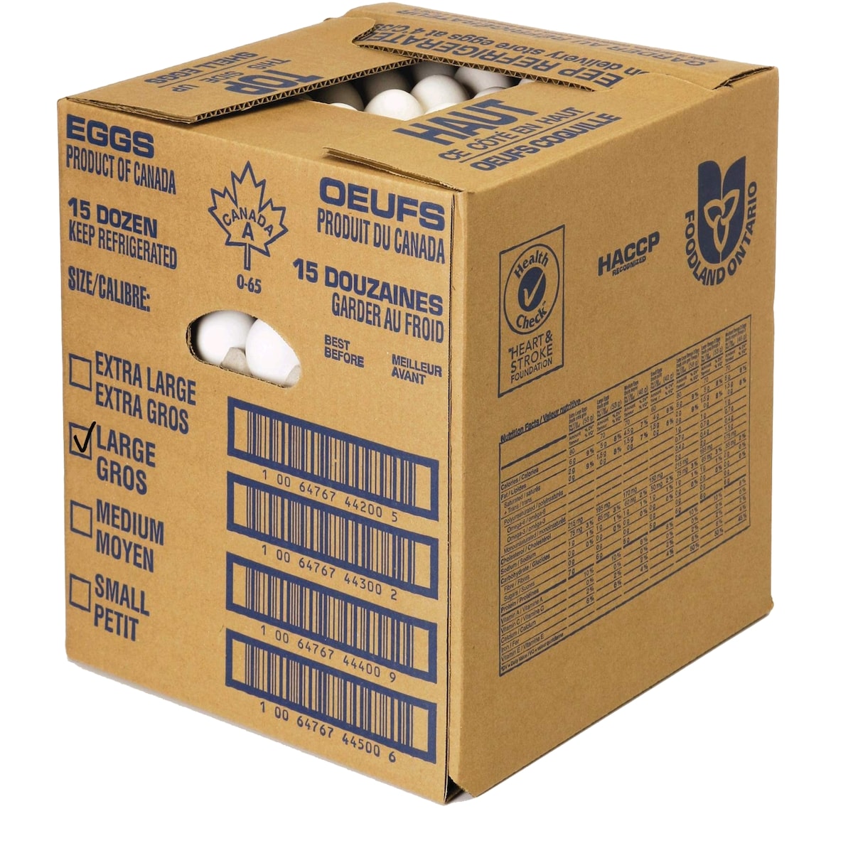 LH Gray White Eggs
