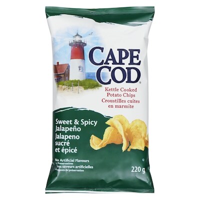 Cape Cod Chips, Sweet & Spicy Jalapeno 220 g, $2.04/100g