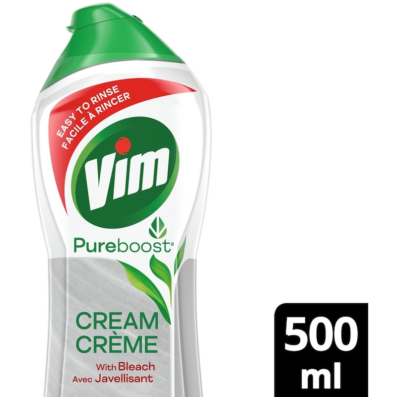 Vim Cream Cleaner with Bleach with 100% natural cleaning particles