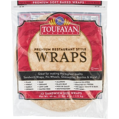 Toufayan Kosher Toufayan Large Plain Wraps 119 g, $7.13/100g