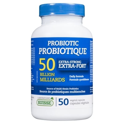 Laboratoire Suisse LaboratoireSuisse Probiotique 50 Milliards 50 Capsules Végétales 50 ea, 0,76 $/1ch