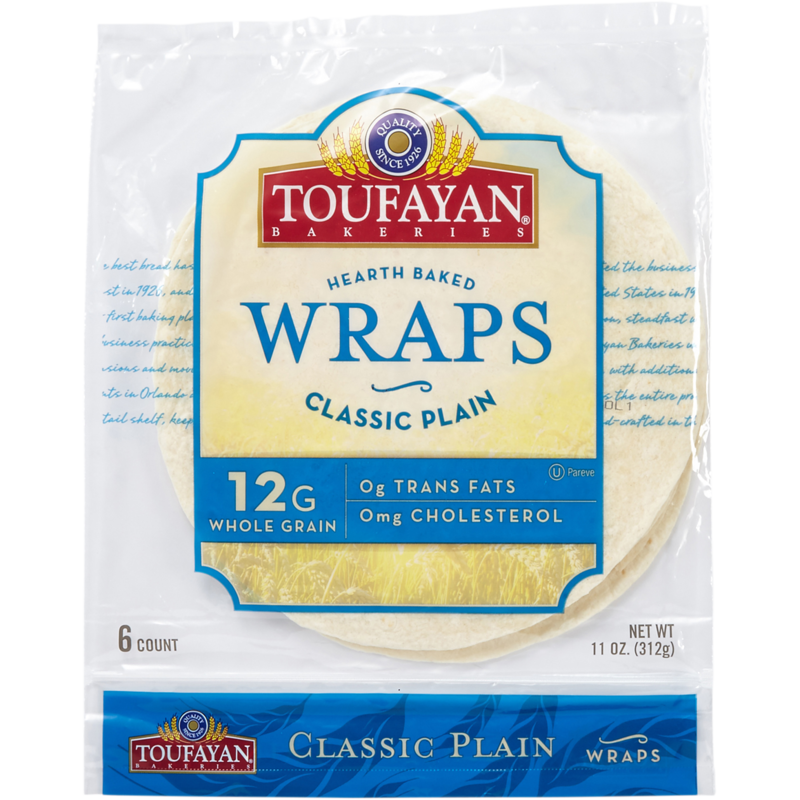 Kosher Toufayan Plain Classic Wraps