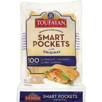 Toufayan Kosher Toufayan Smartpockets, Plain 258 g, $1.74/100g