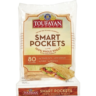 Toufayan Toufayan Smartpockets, Wheat 258 g, $1.74/100g